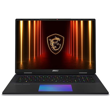 MSI Titan 18 HX AI A2XWJG-640CA 18 UHD+ 120Hz Mini LED Gaming Laptop, Intel® Core™ Ultra 9-285HX, RTX 5090, 64GB DDR5 Memory, 2TB Gen5+ 2TB Gen4*2 NVMe SSD, Cherry Mechanical RGB KB, Win 11 Pro