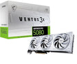 MSI Gaming RTX 5080 16G Ventus 3X OC White Graphics Card (16GB GDDR7, 256-bit, Extreme Clock TBD MHz, DisplayPort x 3 2.1a, HDMI 2.1b, NVIDIA Blackwell Architecture)