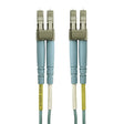 Belkin 10-Meter OM4 40/100Gb Aqua Fiber Optic Cable (F3F004 to 10M)
