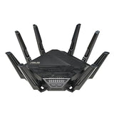 ASUS RT-BE96U BE19000 802.11BE Tri-Band Performance WiFi 7 Extendable Router with 6GHz Support, Dual 10G Port, 320Mhz, Lifetime Internet Security, MLO, Multi-RU Puncturing, AiMesh Support