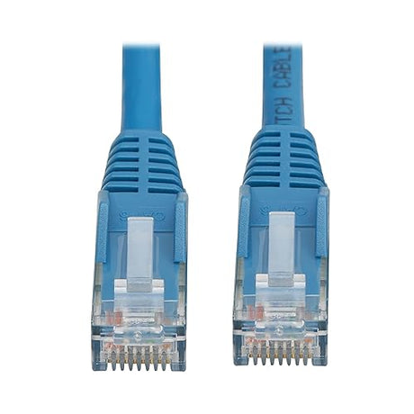 Tripp Lite Cat6 RJ45 PoE Gigabit Ethernet Cable, 16.4 Feet / 5 Meters, Flame-Resistant LSZH Jacket, Blue, Snagless, Power Over Ethernet, Male-to-Male, Patch LAN Cord, Lifetime Warranty (N201L-05M-BL)