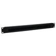 StarTech.com 1U High-density Brush Strip Cable Management Panel - Sturdy Steel Horizontal Data Centre Cable Management Panel (CMBRUSH1U),Black 1U Brush