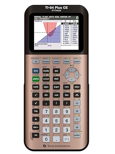 TI-84 Plus CE Color Graphing Calculator, Rose Gold
