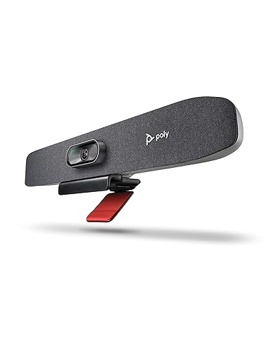 Poly (Plantronics + Polycom) Studio R30 4K Video Conference System (Plantronics) - Camera, Mic, Presenter Tracking, NoiseBlockAI, Framing Plug & Play Works w/Teams, Zoom More, Black USB Video Bar Small Room
