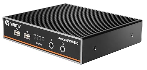 Vertiv Avocent Longview 5500 High-Performance KVM Extender | Receiver | Single Head | 4K 60Hz (LV5500R-400)