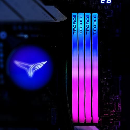 TEAMGROUP T-Force Delta RGB DDR5 Ram 32GB (2x16GB) 6000MHz PC5-48000 CL30 Intel XMP 3.0 & AMD Expo Compatible Desktop Memory Module Ram White - FF4D532G6000HC30DC01 32GB(2x16GB) DDR5 6000MHz 30-36-36-76 White