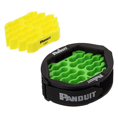 Panduit CBOT24K Cable Bundle Organizing Tool, Jacket Cover, Hook and Loop Fastener, Two Inserts