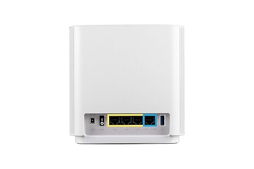 ASUS ZenWiFi Whole-Home Tri-Band Mesh WiFi 6E System (ET9 3PK), Coverage up to 7,800 sq.ft, 7800Mbps, New 6GHz Band, AiMesh, Lifetime Free Internet Security