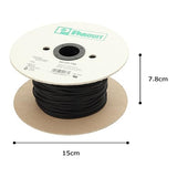 Panduit SE25PS-TR0 Pan-Wrap, Braided Expandable Sleeving Polyethylene Terephthalate, Black (200-Foot)