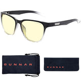 GUNNAR - Gaming and Computer Glasses - Blue Light Blocking, UV Protection - Berkeley Amber Lens Onyx Fade Frame