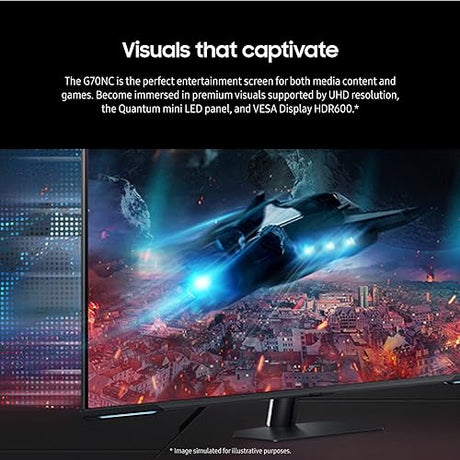 SAMSUNG 43 Odyssey Neo G7 G70NC Series, 144Hz, Quantum Matrix Technology, Gaming Hub- (LS43CG702NNXZA) [Canada Version]