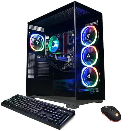 CyberpowerPC Gamer Xtreme Gaming Desktop PC - 14th Gen Intel Core i7-14700 up to 5.4 GHz, 128GB DDR5 RAM, 512GB NVMe SSD + 10TB HDD, NVIDIA GeForce RTX 4070 12GB, Keyboard & Mouse, Windows 11 Home