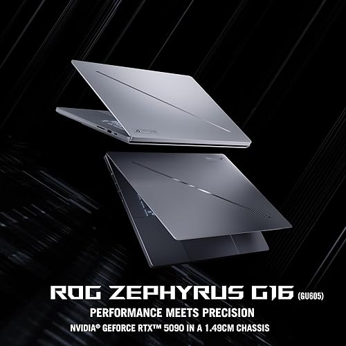 ASUS ROG Zephyrus G16 (2024) Gaming Laptop, 16” Nebula Display 2.5K OLED Panel 240Hz/0.2ms, 100% DCI-P3, NVIDIA® GeForce RTX™ 5080, Intel® Core™ U9-285H, 64GB, 2TB, Platinum White, GU605CW-XS98-CA