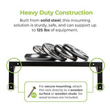 IOGEAR 4U 19 Deep Vertical Wall Mount Server Rack, 125 lb Capacity for mounting AV/Network/Server/Data Equipment, GRWV4U