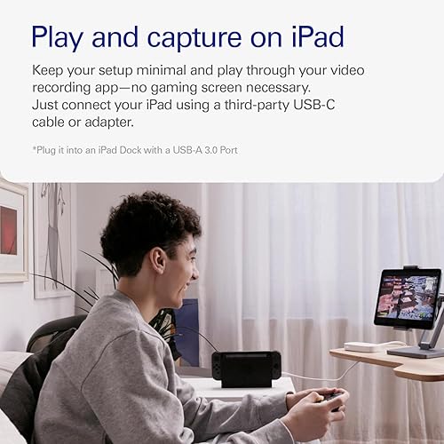 Elgato Game Capture Neo – USB Portable Capture Card 4K60 HDR Passthrough, 1080p60 Video Recording – For PS5 Xbox Nintendo Switch 2 - OBS, Quicktime and more - Plug & Play Works on Laptop PC Mac iPad