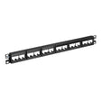 Panduit CPPL24WBLY 24-Port Flat Patch Panel, Black