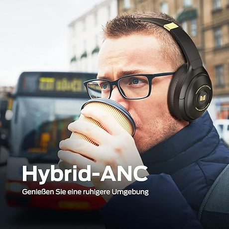 Monster Persona Noise Cancelling Headphones Wireless, Bluetooth Headphones Over Ear, Wireless Hi-Fi Audio Deep Bass,Quick Charge 30H Playtime, Memory Foam Ear Cups, for Travel, Home Office