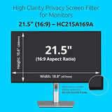Kensington High Clarity Privacy Screens Filter 21.5 inch 16:9