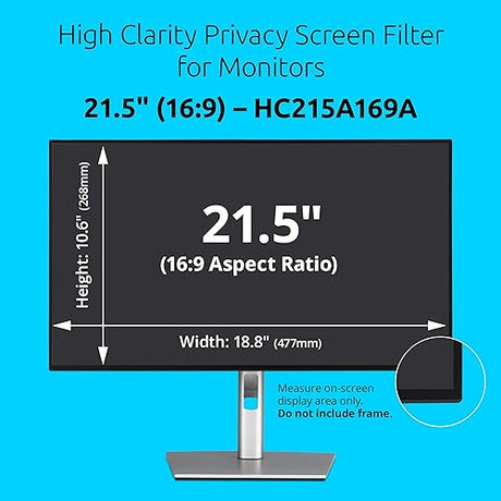 Kensington High Clarity Privacy Screens Filter 21.5 inch 16:9