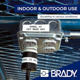 Brady Vinyl Label Tape for Label Printer BMP51/BMP53/M511 - Self Adhesive Printer Labels - Black on Transparent (38,10 mm (W) x 6,10 m (L)) - M5C-1500-595-CL-BK Vinyl Black on Transparent 38,10 mm (W) x 6,10 m (L)