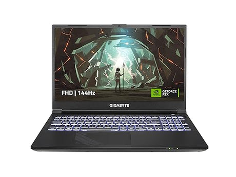 GIGABYTE G5 MF: 15.6" FHD 1920x1080 144Hz, NVIDIA GeForce RTX 4050 Laptop GPU, Intel Core i5-12450H, 16GB DDR4 RAM, 512G SSD, Win11 Home (G5 MF-F2US313SH),Black i5-12450H | RTX 4050 | 16 GB | 512 GB