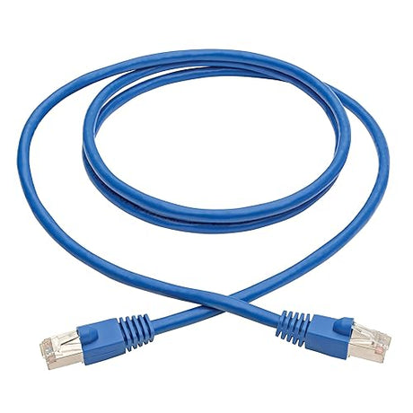 Tripp Lite Cat6a 10G Ethernet Cable, Snagless Molded STP Network Patch Cable (RJ45 M/M), Blue, 6 Feet / 1.8 Meters, Manufacturer's Warranty (N262-006-BL) Blue 6 Feet STP
