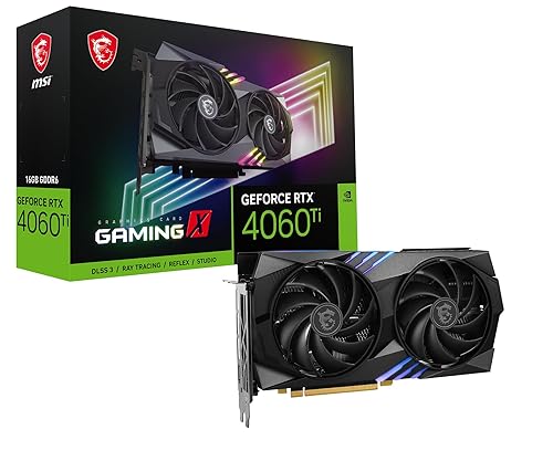 MSI Gaming GeForce RTX 4060 Ti 16GB GDRR6 Boost Clock: 2655 MHz