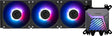 MSI MAG CORELIQUID A15 360 - AIO ARGB CPU Liquid Cooler - 360mm Radiator - LGA 1851 Ready - Triple 120mm ARGB PWM Fans, Black