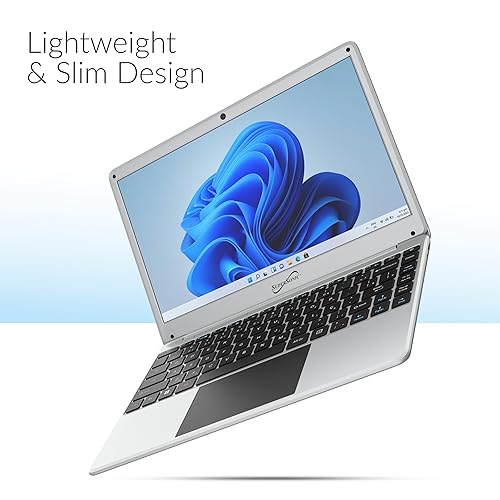 Supersonic SC-5514WNB 14-inch FHD Notebook Laptop, Intel Celeron N4120, 128GB Storage, 4GB RAM, Windows 11, 14 IPS Display, Bluetooth, Microsoft Office Trial, 2.0 Camera, Mini HDMI, Wi-Fi