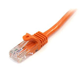 StarTech.com Cat5e Ethernet Cable - 15 ft - Orange- Patch Cable - Snagless Cat5e Cable - Network Cable - Ethernet Cord - Cat 5e Cable - 15ft (45PATCH15OR) Orange 15 ft/4.6 m