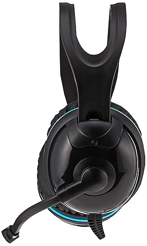 Andrea Communications NC-455VM USB Over-Ear Circumaural Stereo USB Computer Headset with Noise-Canceling Microphone, in-Line Volume/Mute Controls, and Plug