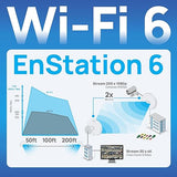 EnGenius Wi-Fi 6 (802.11ax) 5GHz 1,200 Mbps, 2x2 Outdoor Wireless Bridge, 26 dBm, high gain 19 dBi Directional Antenna, IP-55 housing, up to 6 Miles Point-to-Point [EnStation6 KIT]