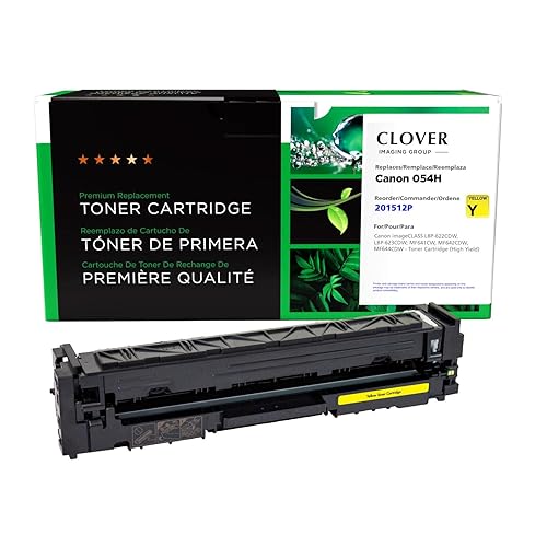 Clover Remanufactured High Yield Toner Cartridge Replacement for Canon 054H (3025C001) | Yellow