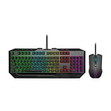Cooler Master Devastator 3 RGB Gaming Keyboard | Mouse Combo, 6-Zone RGB Keyboard, 26-Key Rollover, Ambidextrous Mouse, 5-Zone RGB Mouse, Optical Sensor, 4800 DPI, Dedicated Media Keys