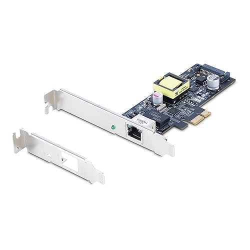 StarTech.com 1-Port 2.5Gbps NBASE-T PoE Network Card, Intel I225-V, 802.3af/at PoE+ Multi-Gigabit NIC, PCI Express Server LAN Card, SATA Powered Desktop Ethernet Interface (PR12GIP-NETWORK-CARD) 2.5Gbps Intel 1 Port