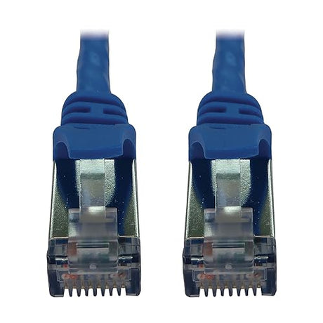 Tripp Lite Cat6a 10G Ethernet Cable, Snagless Molded Slim STP Network Patch Cable (RJ45 M/M), Blue, 3 Feet / 0.9 Meters, Manufacturer's Warranty (N262-S03-BL) Blue 3 Feet STP / Slim
