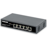 Intellinet PoE++ Powered 5 Port Gigabit Ethernet Switch with PoE Passthrough - 65W Power Budget via AC Power & 95W Power Budget via POE PD, 30W per Port, Fanless & Quiet–3 Yr Mfg Warranty-561808