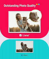 Liene Photo Paper & Cartridge, 2 Ink Cartridge Refill & 72 sheets photo papers, 4x6, Dye Sublimation, Water & Oxidation-Proof, Compatible w/Liene PixCut S1 Photo Sticker Printer and Cutter