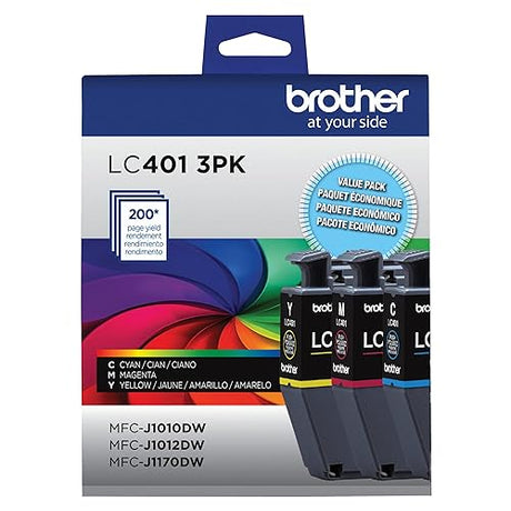 Brother LC4013PK Standard Yield Color Ink Cartridges