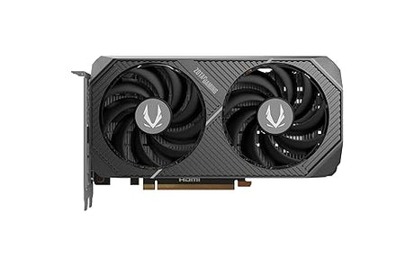 ZOTAC Gaming GeForce RTX 5060 Twin Edge OC DLSS 4 8GB GDDR7 128-bit 28 Gbps PCIE 5.0 Gaming Graphics Card, SFF-Ready Compact Card, ZT-B50600H-10M
