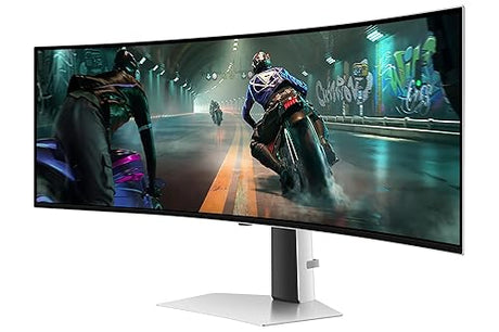 SAMSUNG 49 inch Odyssey OLED Dual QHD Gaming Monitor with 0.03ms Response time, 144 Hz, G-Sync Compatibility, Thermal Modulation, USB C - (LS49DG912SNXZA) [Canada Version] 49 Inch 2024 model 144 Hz | Dual QHD