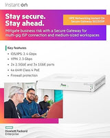 HPE Networking Instant On Secure Gateway SG2505P 5-Port 2.5G Smart-Managed Gateway with PoE, 2X 2.5GBase-T, 3X 1GBase-T, 60W PoE Class 4, US Cord (S0G34A#ABA)