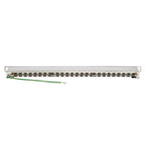 Tripp Lite RJ45 Patch Panel, Cat5e/Cat6 Patch Panel, 24 Port Patch Panel, Shielded, Krone IDC, 0.5U Rack Mount, 568A/B, TAA Compliant (N252-024-HU-SHK) 24 Port 568A/B