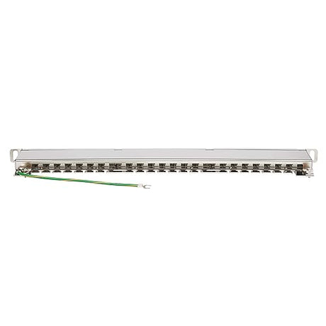 Tripp Lite RJ45 Patch Panel, Cat5e/Cat6 Patch Panel, 24 Port Patch Panel, Shielded, Krone IDC, 0.5U Rack Mount, 568A/B, TAA Compliant (N252-024-HU-SHK) 24 Port 568A/B