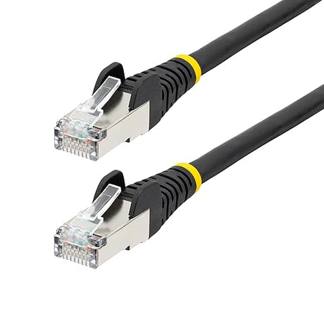StarTech.com 100ft Black CAT6a Ethernet Cable, Snagless RJ45, 10GbE, 100W PoE++, S/FTP, 500MHz, 27AWG Pure Bare Copper, LSZH