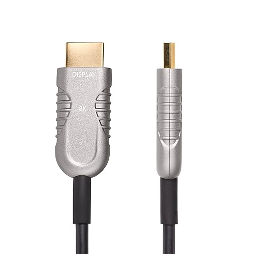 StarTech.com 50ft (15.2m) HDMI 2.1 Hybrid Active Optical Cable (AOC), CMP Plenum, 8K60Hz, Ultra High Speed HDMI 2.1/2.0 Cable