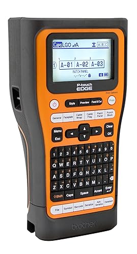 Brother PT-E560BTVP P-Touch Edge Handheld Industrial Label Printer with Bluetooth and Dual auto-Cutter (up to 24mm Labels) PT-E560BT Kit + 1 Tape