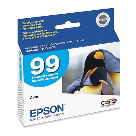 Epson 99 - Cyan - Original - Ink Cartridge - For Artisan 700, 710, 730, 800, 810, (T099220)