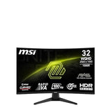 MSI MAG 325CQF 32-inch 2560 x 1440 (QHD) Gaming Monitor, 180Hz, Adaptive-Synch, HDMI, DisplayPort, VESA Mountable, Tilt, Height Adjustable, Speaker, 0.5ms, Black