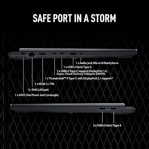 ASUS TUF Gaming F16 (2025) Gaming Laptop, 16” FHD+ 165Hz IPS-Level 16:10 Display, Intel® Core™ i7 Processor 14650HX, NVIDIA® GeForce RTX™ 5050, 16GB DDR5, 1TB PCIe Gen4 SSD, Wi-Fi 6E, Windows 11 Home RTX5050